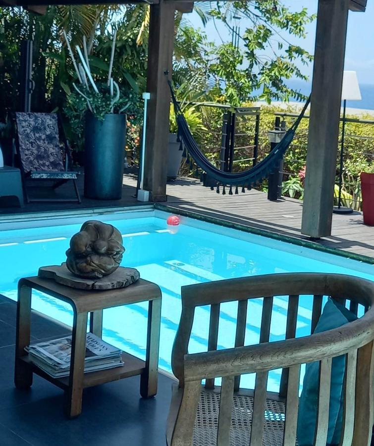 Suite Indigo Jacuzzi Prive Piscine Vue Mer Acces Cuisine Laverie Saint Pierre Esterno foto