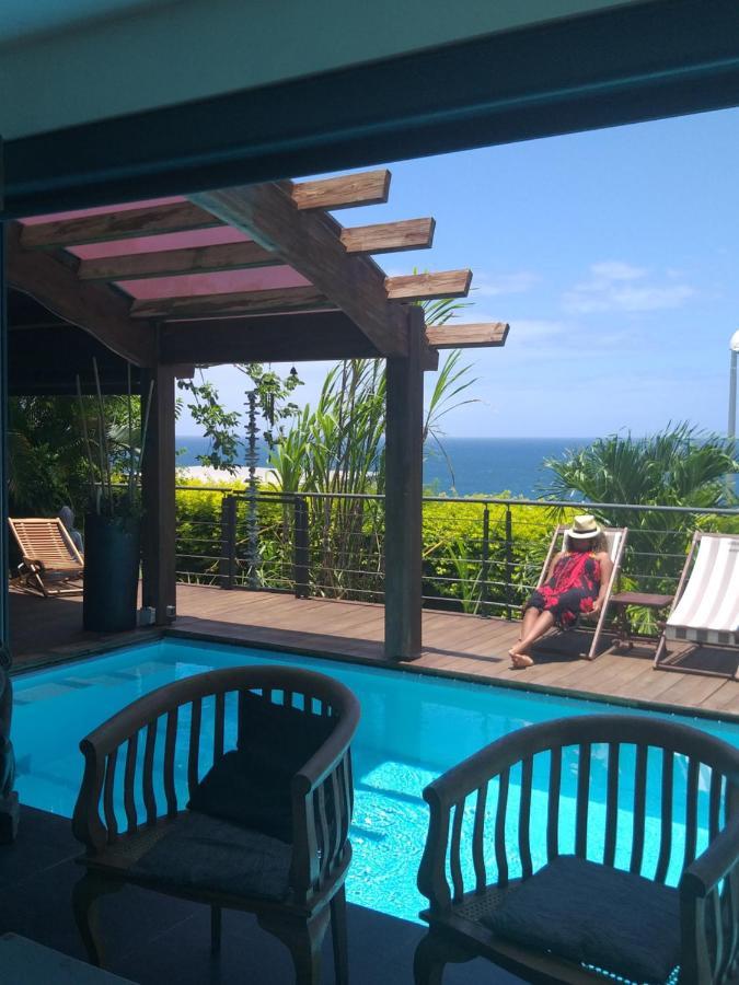 Suite Indigo Jacuzzi Prive Piscine Vue Mer Acces Cuisine Laverie Saint Pierre Esterno foto